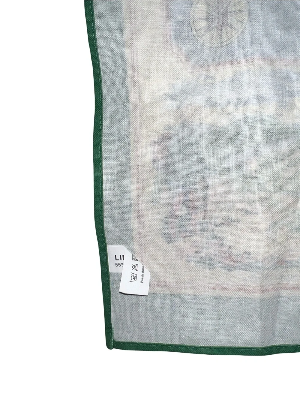 Map of Northern Ireland Linen Union Tea Towel by Samuel Lamont